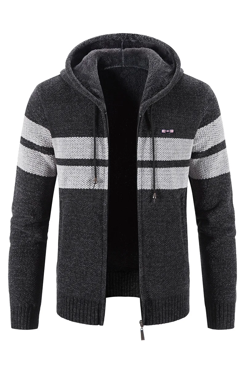 Sweat à Capuche Homme Fermeture Éclair D-Struct - Kaki Mens Clothing