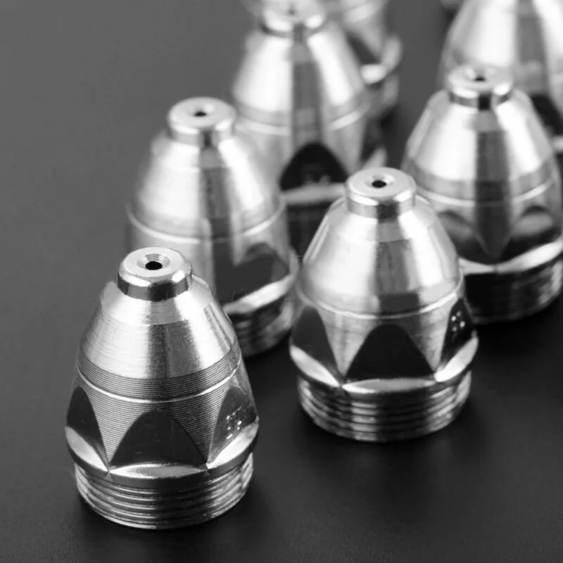 

White Silver P-80 Plasma Cutter Torch Cup Electrodes Covered Ends 1.3 80Amp Kit