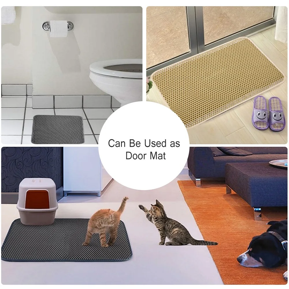 

Household Portable Double-Layer Cat Litter Padding Mat