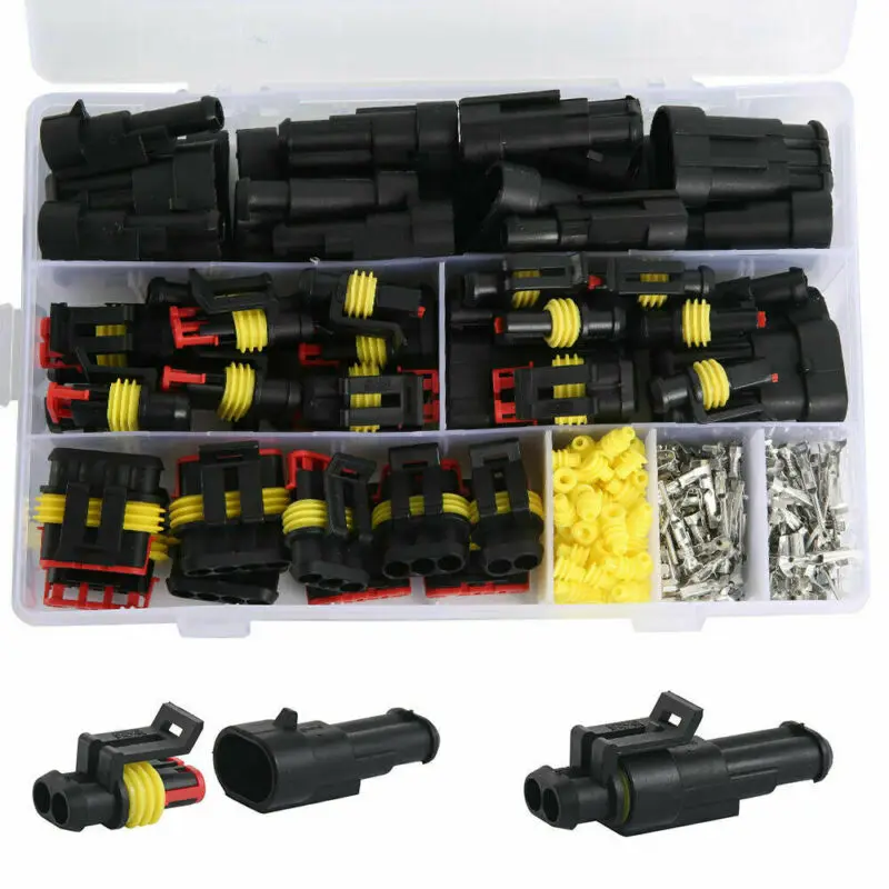 

Plastic Wire Connector Plugs With Storage Box Super sealed Set Supplies 26Pcs