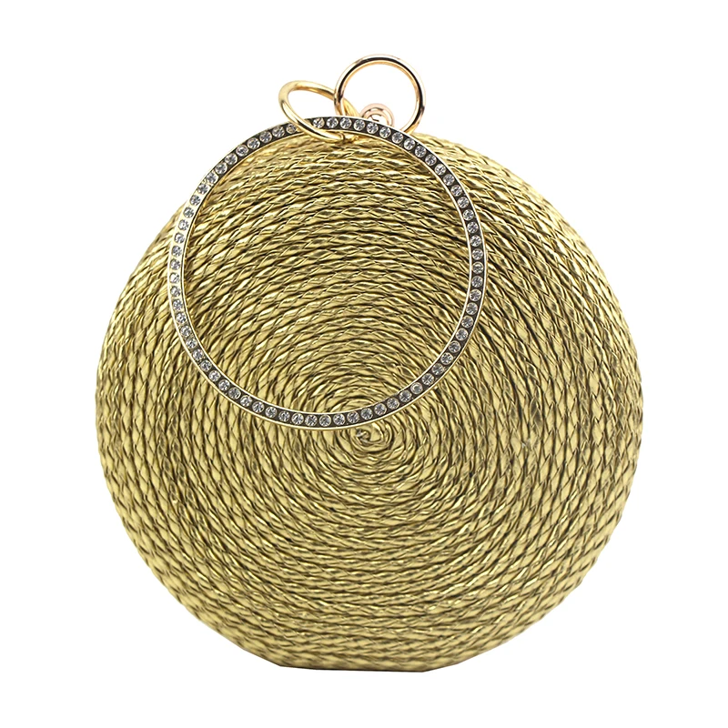 Круглая коробка Ручка вечерняя сумка A513