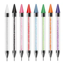 1 шт., ручка для маникюра, двухсторонняя, 5D, сделай сам, алмазная живопись, стразы, восковой карандаш, инструмент для маникюра