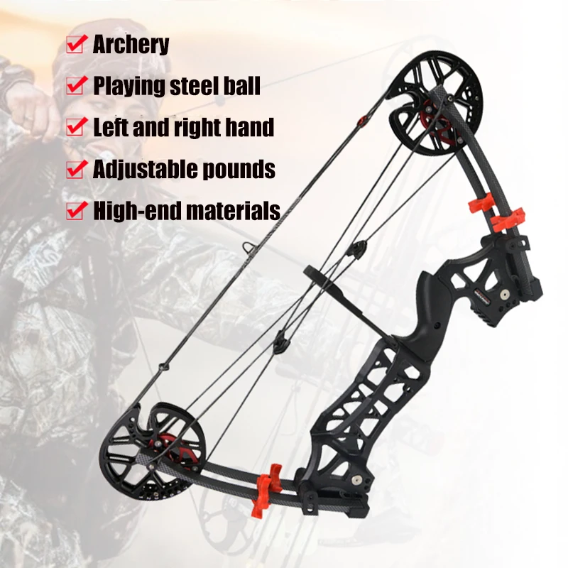 

M109E 30-60lbs Compound Bow Steel Ball Bow Dual-use Right Hand Left Hand Fishing Hunting Bow Outdoor Sports Bow And Arrow