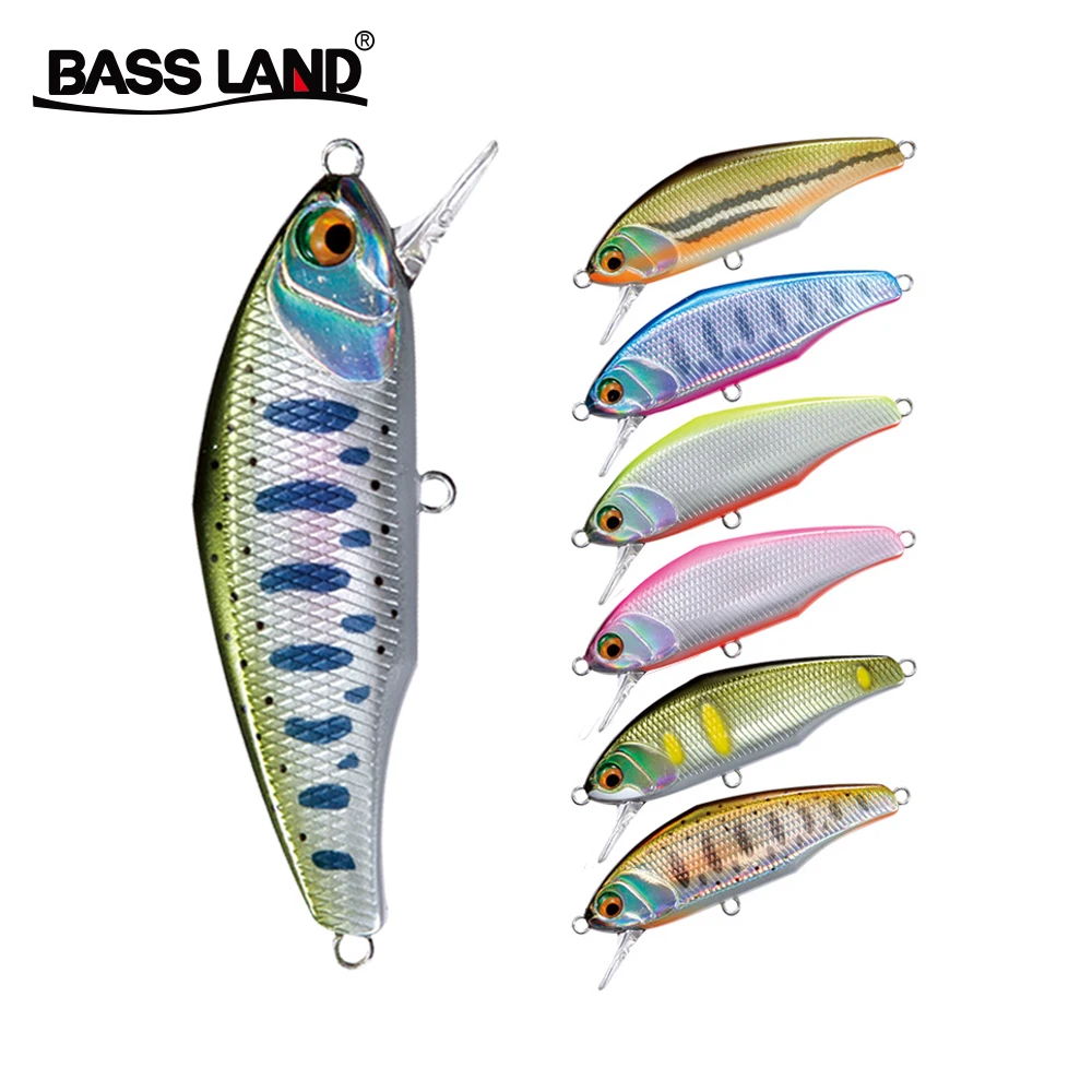 Bassland issen minnow isca artificial hard bait fishing lure crankbait wobblers sinking For Bass Perch Pike Trout pesca japan