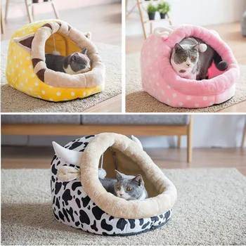 

Cat's nest warm in winter cat house closed cat house villa removable net red dog house pet supplies for all seasons