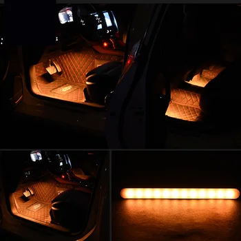 

4pcs Atmosphere Lights Car W/ Remote Control Lamp Accessories Interior