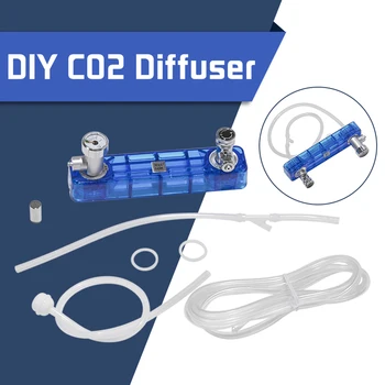 

DIY CO2 Diffuser D501 Kit Planted Aquarium CO2 Diffuser Needle Valve Pressure Gauge Generator