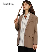 

Original Design 2022 Spring Women Solid Color Minimalist Silhouette Blazers