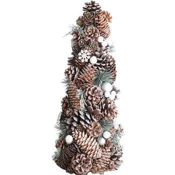 

Natural Pinecone Rattan Pendant Hanging Restaurant Room Decor Wreath Ornaments Artificial Plants Christmas Decorations for Home