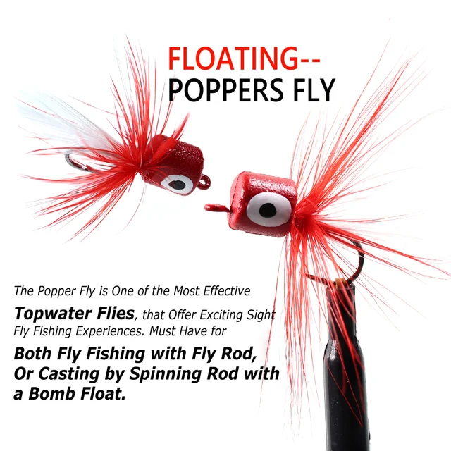Fly Fishing Poppers Panfish, Fly Fishing Lures Panfish