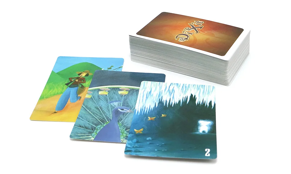 Dixit 2+ 3+ 4+ 5 настольная игра для детей, Обучающие 336 карточки, деревянные игрушки кролики для дома, вечерние, веселые русские и английские карточки, игра
