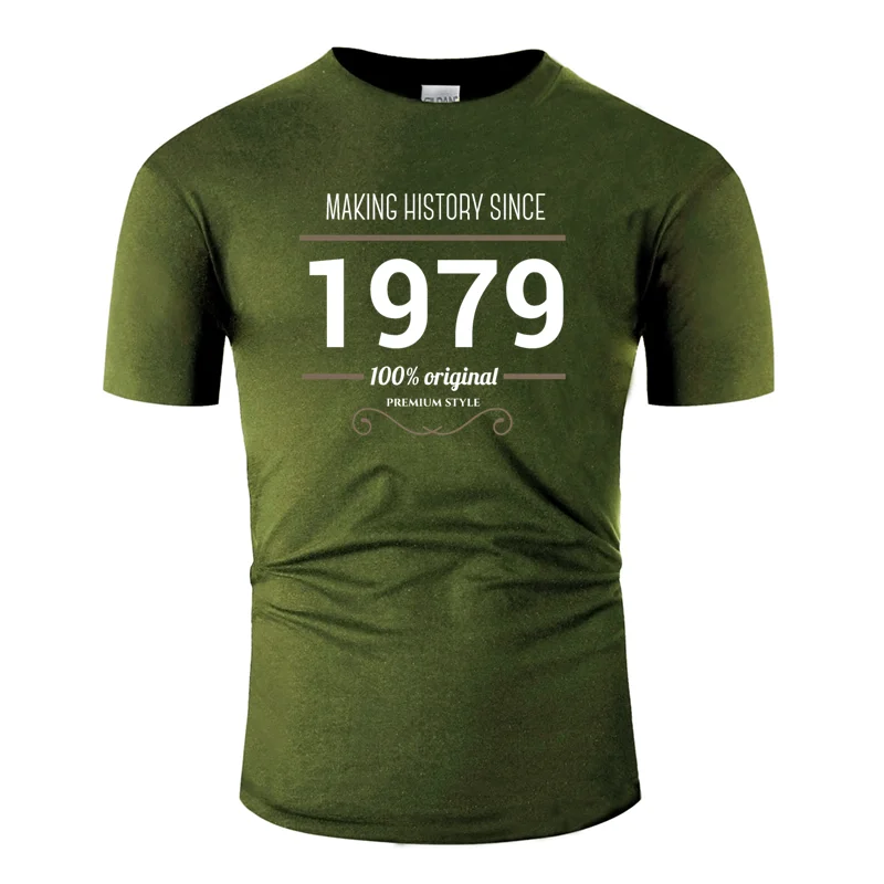 История создания зданий с 1979 года, футболка для мужчин, уникальная одноцветная Мужская футболка, сумасшедшая хлопковая футболка