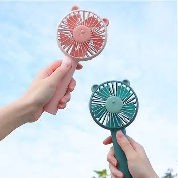 

Bear Fan Mini Portable Air Cooler Wireless Handheld Fan Adjustable 3 Speed Outdoor Cooling Fan For Travel