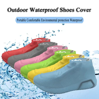 

1 Pair Reusable Non-slip Rain Shoes Covers Waterproof Silicone Shoes Cover Outdoor New Fashion Rain Boot Shoes Accessories
