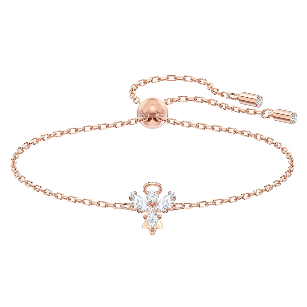 

2019 SWA【New】MULIER MAGIC ANGEL Delicate and chic Shiny Rose Gold Angel Shape Bracelet 5498974 Jewelry Send Girlfriend Best Gift