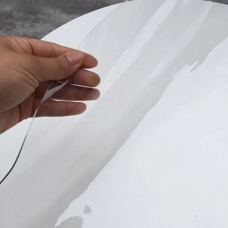 XWanitd Nappe De Table Ronde Transparente, En PVC Transparent, Facile à