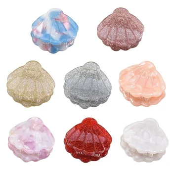 

5Pcs Shell Resin Marble Pattern Hair Claw Clamps Hair Clips Hairband Barrette Hairpin Accessories Beauty Styling Tools