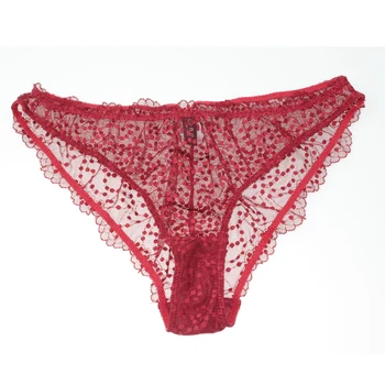 

2pcs/Lace Sexy Solid Color Bots Middle waist Openwork Briefs Comfortable Daily Fashion Women's Panties /Big size XS S M l XL