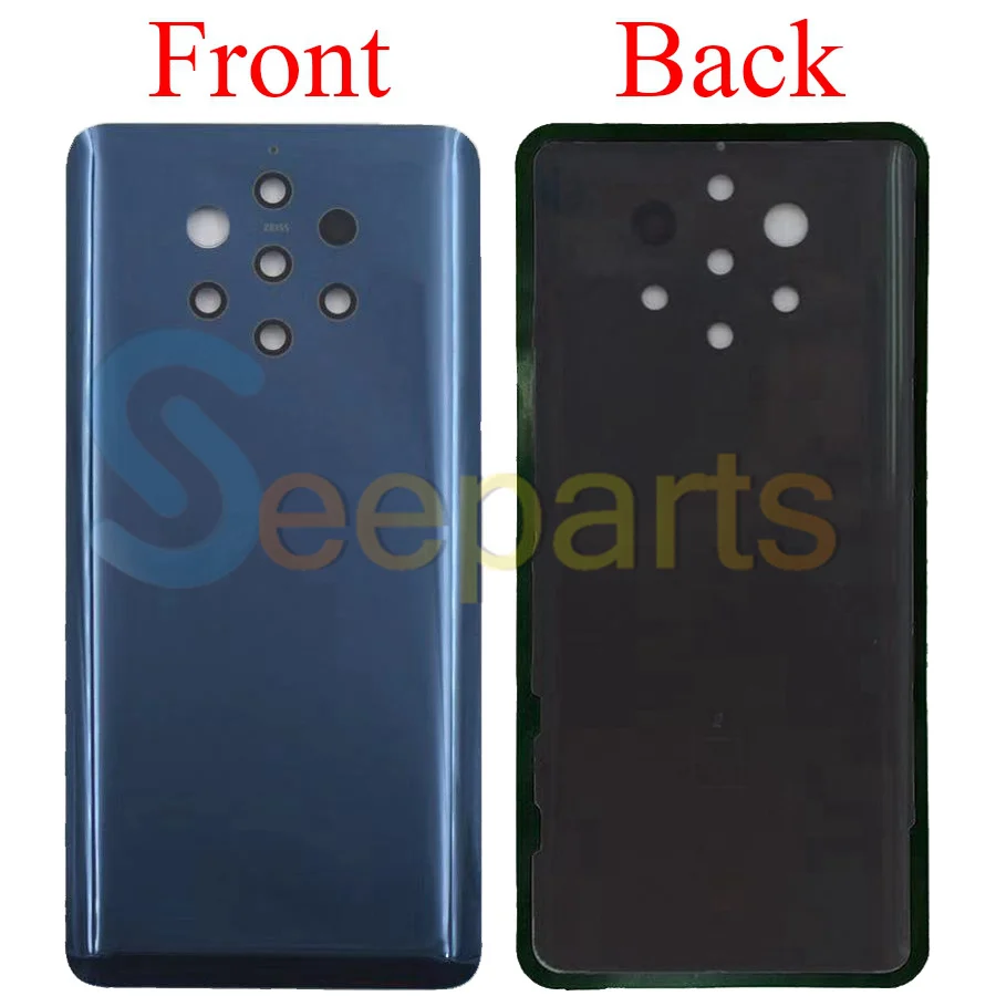 Чехол для Nokia 9 PureView, задняя крышка для батареи, задняя крышка для двери, корпус из стекла, чехол для Nokia 9, крышка для батареи, корпус с логотипом