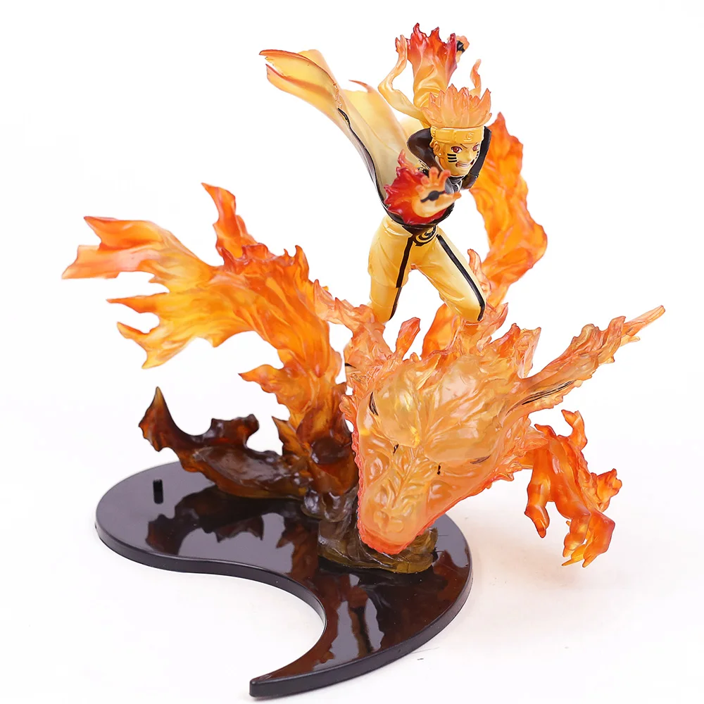 Наруто Shippuden отношение Kurama кьюби Наруто Узумаки ПВХ фигурка Коллекционная модель игрушки