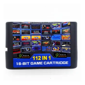

112 in 1 Game Cartridge No Repeat 16 bit MD Game Card for Sega Genesis Console Game Players