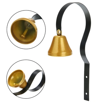 

1set Retro Doorbell Wall Mounted Metal Shopkeepers Bell Doorbell Alert Doorbell Home Decoration