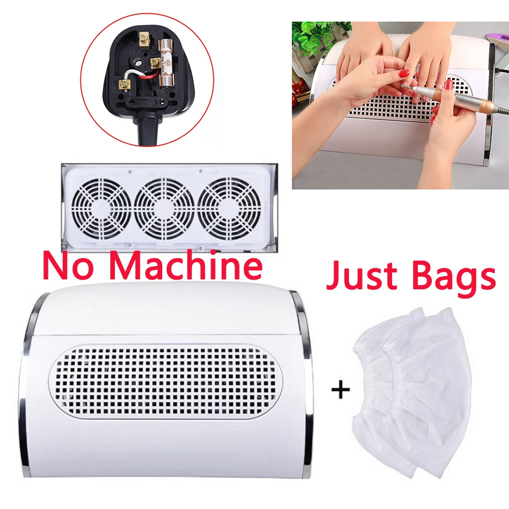 10pcs Nail Dust Collector Replacement Bags Non-woven Vacuum Cleaner Manicure Machine Art Tips for Nails | Красота и здоровье