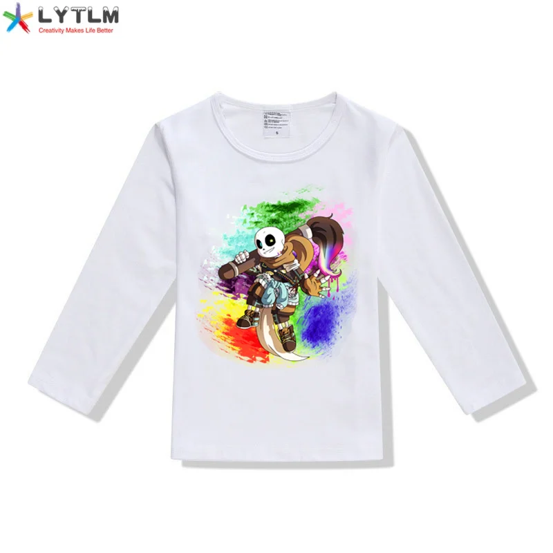 LYTLM Hallween детская футболка без костюм в стиле игры "Undertale" Для мальчиков ясельного возраста зимняя одежда из модифицированного вискозного волокна 3D футболка Enfant, Детские рубашки для мальчиков Camisas