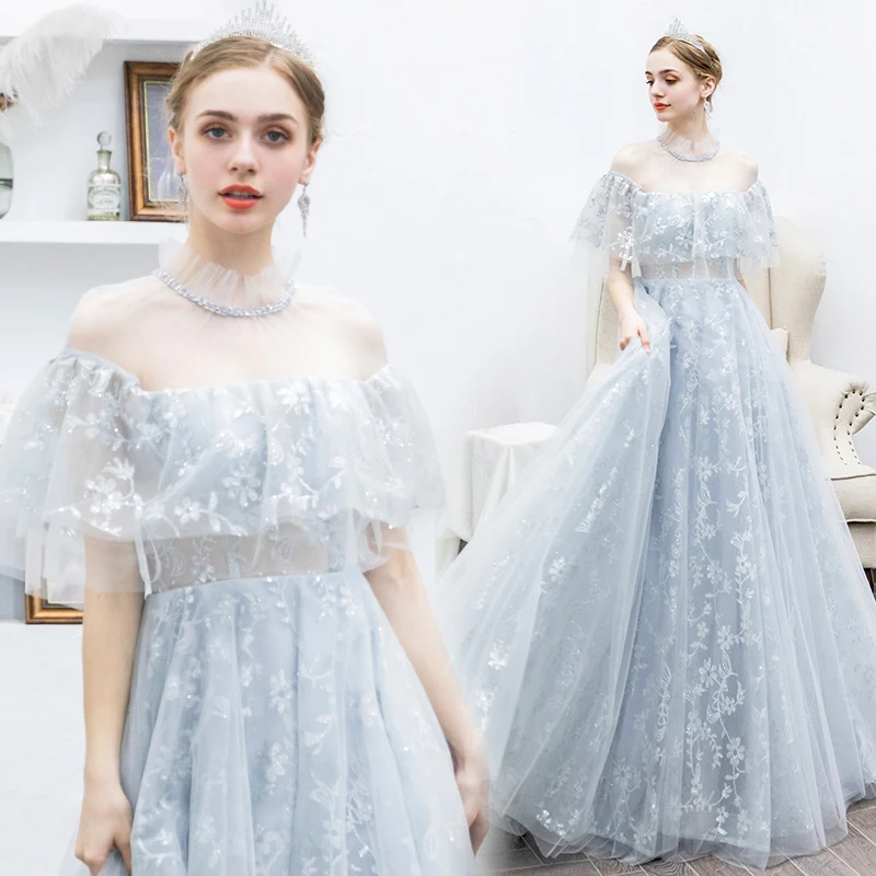 

Silver Long A Line Prom Dresses 2019 Sparkly Illusion High Neck Sequined Evening Party Dress Cheap Women Maxi Formal Gowns