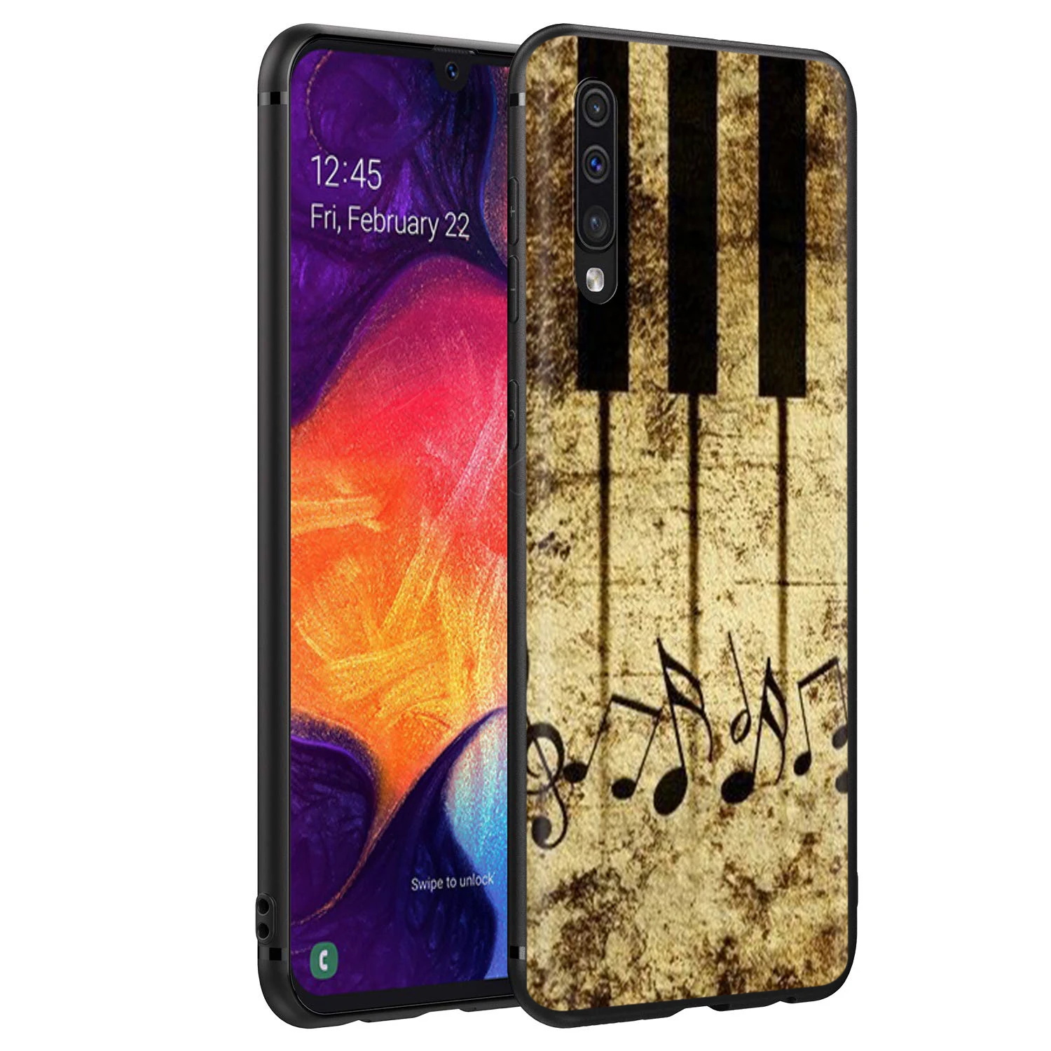 Webbedepp музыкальное пианино корпус клавиатуры для samsung Galaxy S7 S8 S9 S10 Edge Plus Note 10 8 9 A10 A20 A30 A40 A50 A60 A70