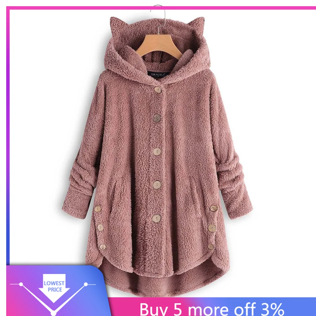 

Women Faux Fur Coats Furry Long Female Hooded Fluffy Coat Faux Fur Coat Jacket Cozy Fluffy Jackets Coats Plus Size 5XL#3