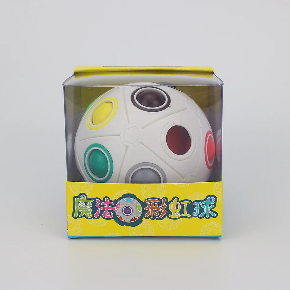 Moyu 20 Holes Rainbow Ball Puzzle Cube Magic Football Stress Fidget Toy for Kid