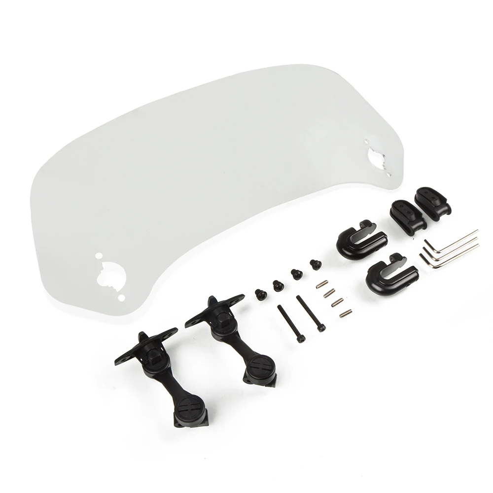  Wind Deflector motorcycle Universal Windshield Risen Adjustable Motobike Windscreens For BMW Honda 