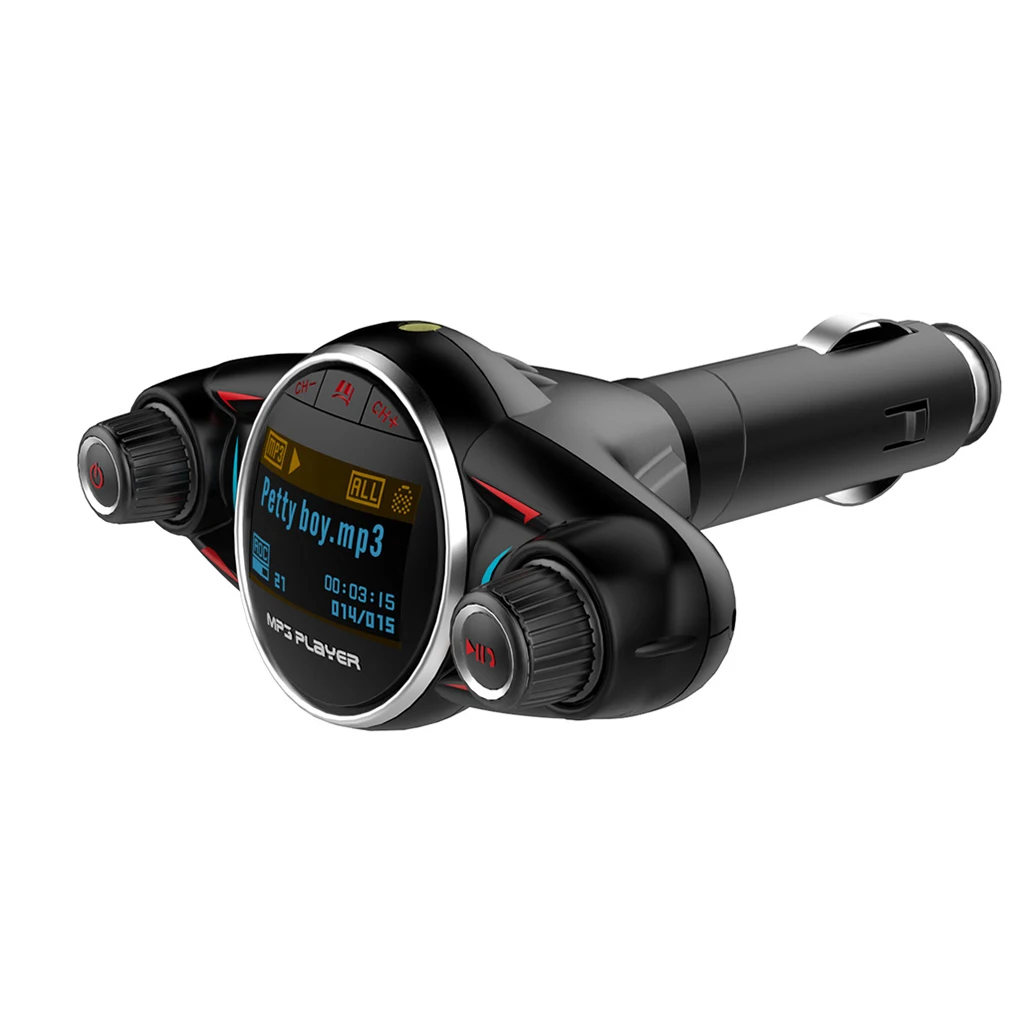 1,3 дюймовый светодиодный экран Автомобильный Bluetooth 4,0 fm-передатчик MP3 музыкальный плеер U диск/TF карта/USB зарядное устройство радио громкой связи