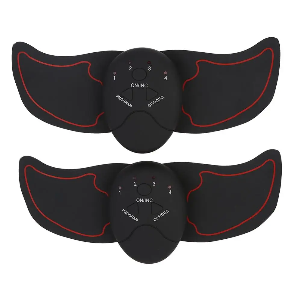 Black Red 2 x Arms Сжигание жира мышц укрепляющее устройство EMS Интеллектуальный живот учебный массажер Бодибилдинг патч брюшные тренажеры - Цвет: Black Red 2 x Arms
