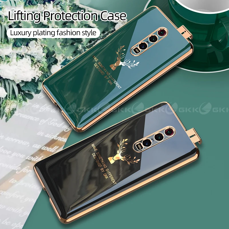 Чехол GKK для Xiaomi Redmi K20 9T Pro Мягкий противоударный ТПУ чехол с рисунком оленя