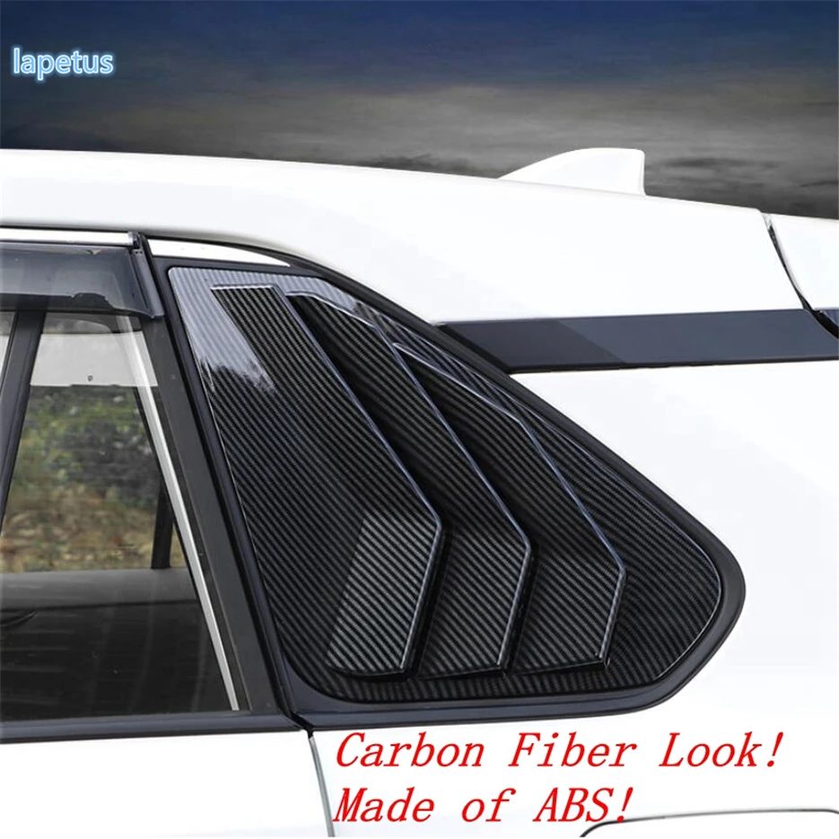 

Lapetus Side Rear Window Louvers Scoop Vent Decoration Panel Cover Trim For TOYOTA RAV4 RAV 4 XA50 2019 2020 Carbon Fiber Look