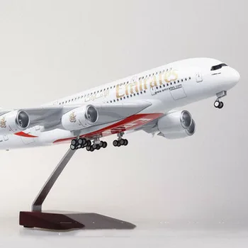 

1:160 Emirates A380 Airplane Model LED Light Simulation Passenger Aircraft