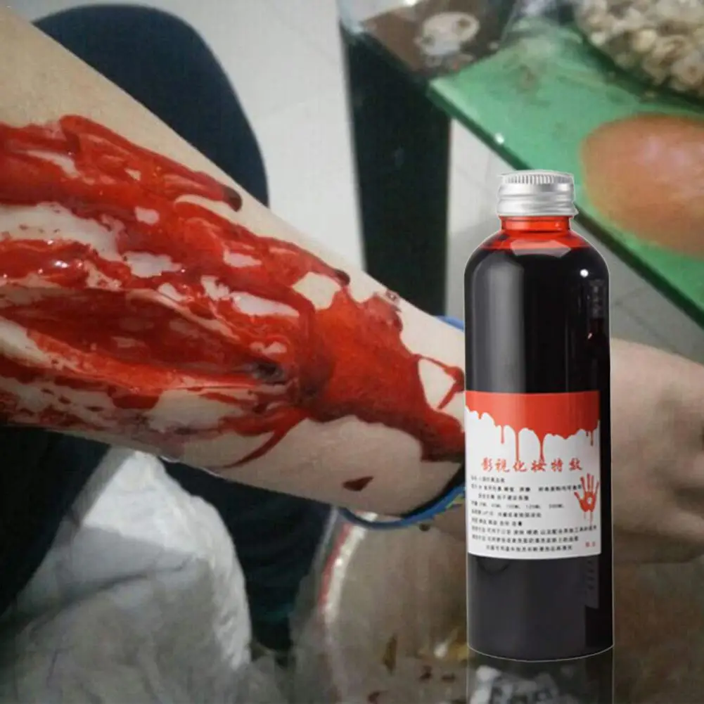 Кровавый Хэллоуин Поддельные раны Поддельные крови гель трубка вампир маскарадный костюм вечерние шрамы синяки Поддельные крови макияж краска для тела