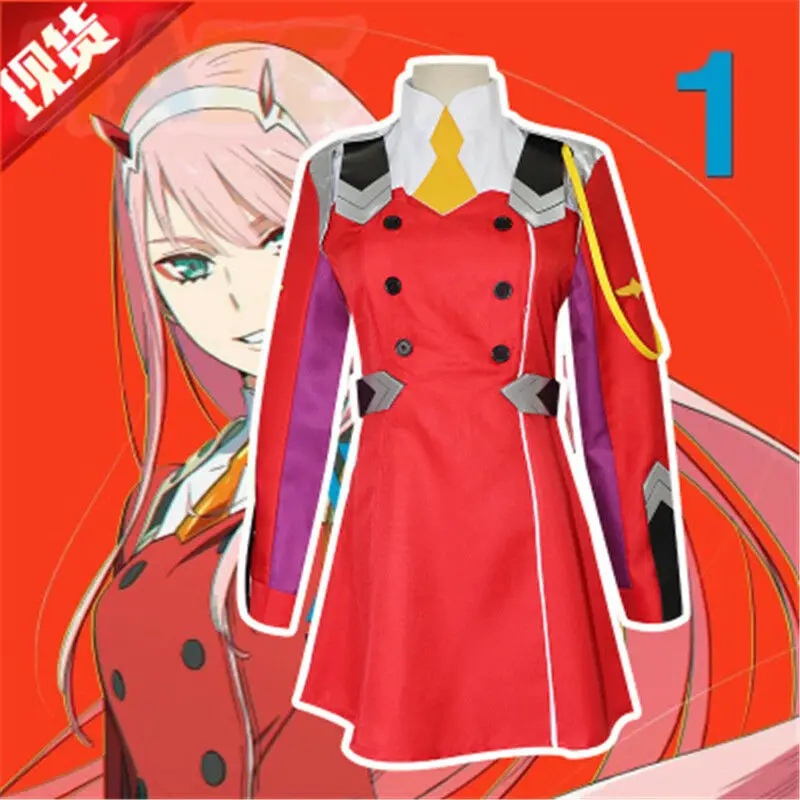 Костюм для косплея из аниме любимый в Фране Zero Two Code 002 костюм Униформа на Хэллоуин