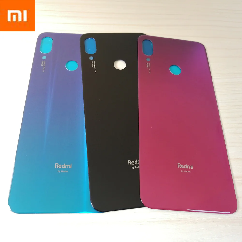 Для Xiaomi Redmi note 7 Крышка батарейного отсека задняя стеклянная панель Задняя Дверь Корпус чехол для Redmi note 7 задняя крышка батарейного отсека дверь