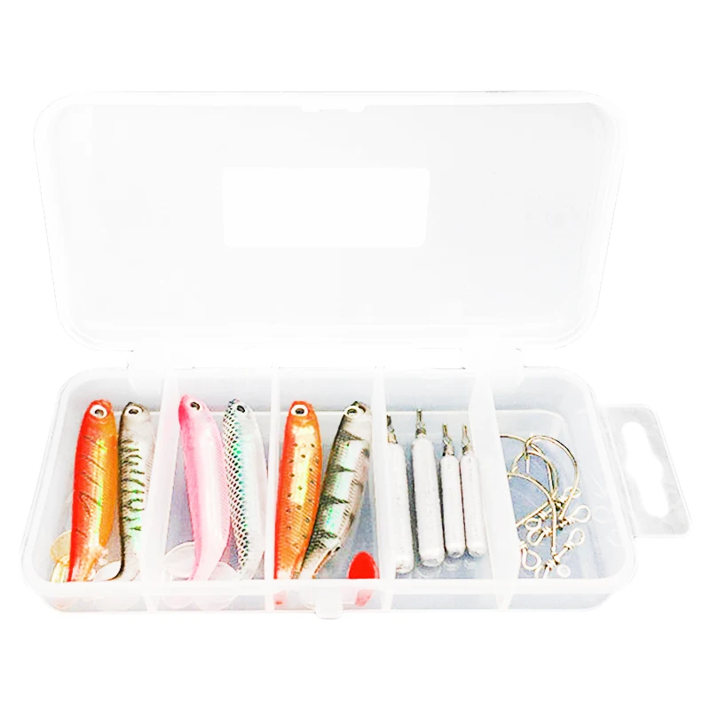 

15 Pcs Soft Lure Fishing Hook T Tail Fish Lure For Carp Saltwater Freshwater Soft Bait