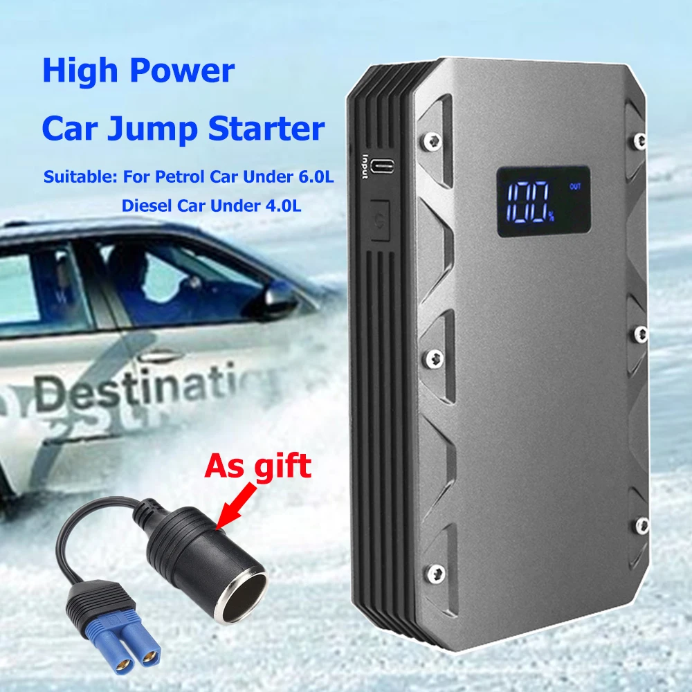 Najtaniej Wysoka pojemność 1500A urządzenie zapłonowe 12V urządzenie do uruchamiania awaryjnego samochodu Power Bank benzyna samochód z napędem diesel ładowarka do wzmacniacz do akumulatora samochodowego Buster LED