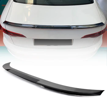 

For 2019 Volkswagen VW JettaCar Rear Tail Spoiler Cover Trunk Wing Gloss Black ABS Auto Exterior Moulding