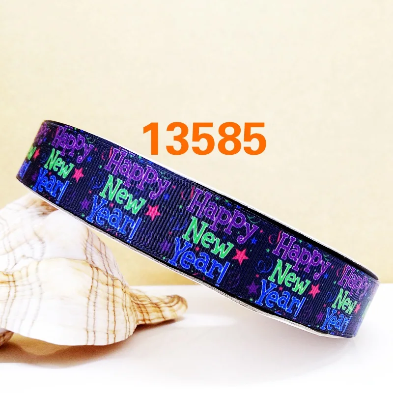 Free shipping 50 yard cartoon printed grosgrain ribbon 18506 - Цвет: 13585