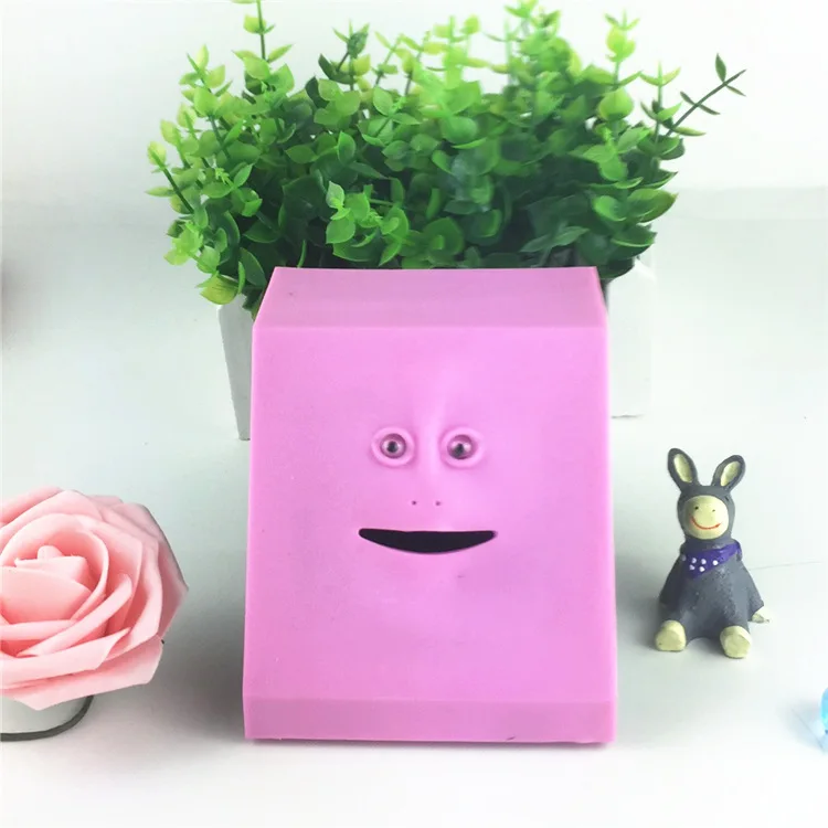  Creative Piggy Bank Face Plastic Box Solid Oversized Piggy Bank Eletronicos Criativos Personalized 