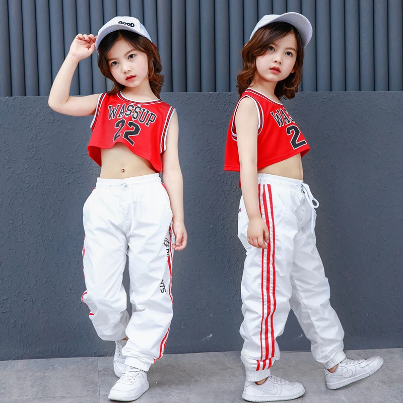 Vestido de baile de Jazz para niños, ropa moderna Coreana de baile Hip Hop, traje de actuación baile callejero, ropa POP para mujer, novedad| | - AliExpress