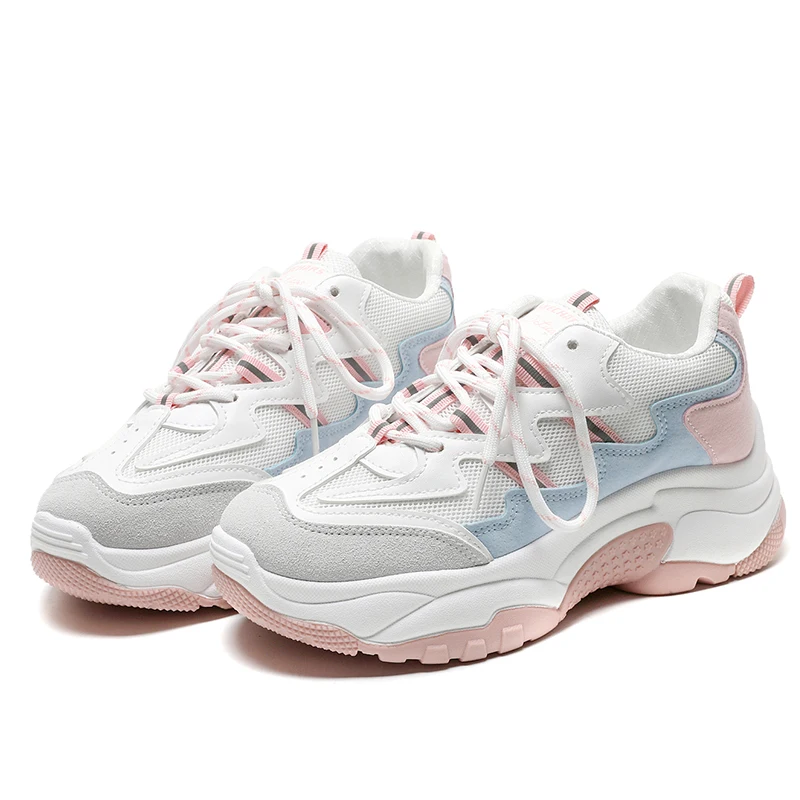 

Basket Femme 2019 New Arrival Mesh Sneakers women Pink Casual Shoes for Women Flat Shoes Tenis Feminino Shoes Size 35-40 ST452