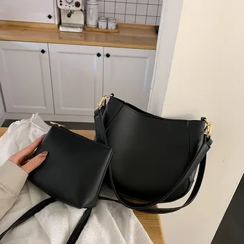 

ins son and mother bucket bag female bag new 2020 Korean version of the wild messenger bag fashion broadband shoulder bag