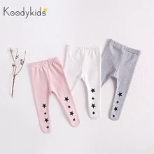 Koodykids/Новинка года; штаны для малышей; сезон весна-осень; детские леггинсы; модные леггинсы для маленьких девочек; носки; штаны; сезон весна-От 0 до 2 лет